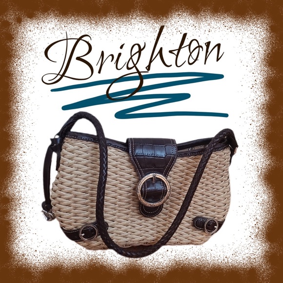 Brighton Straw Shoulder Bag Woven Natural - Picture 2 of 9